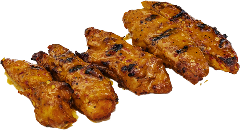 grilled peri peri strips